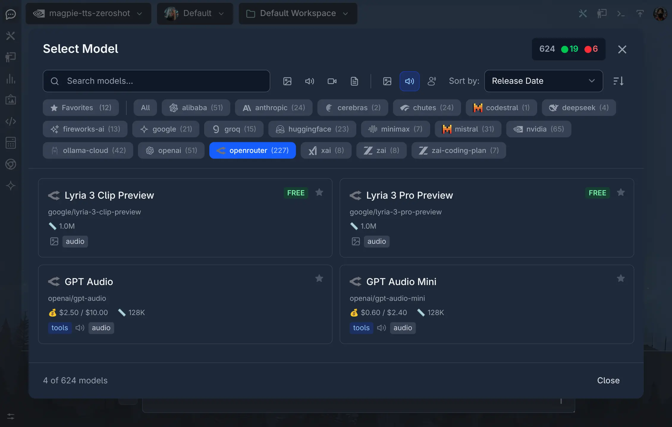 OpenRouter Audio