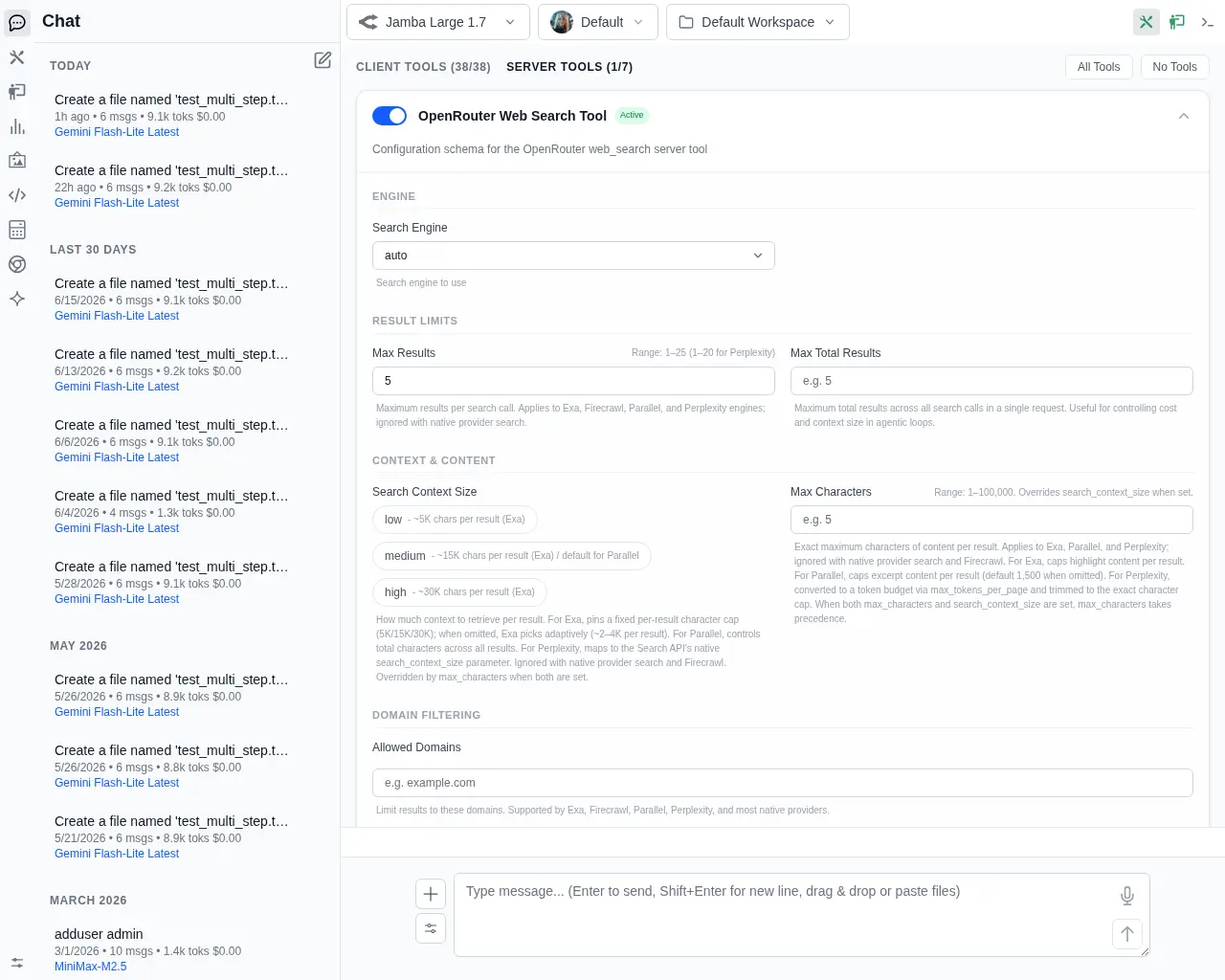 Configure Server Tool