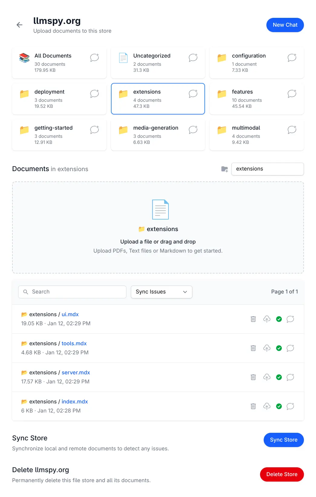 Document Upload with Categories