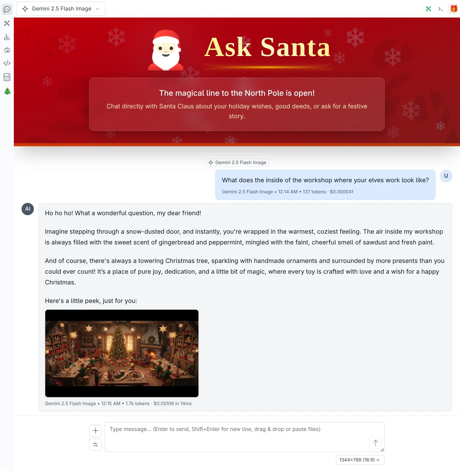 Ask Santa panel