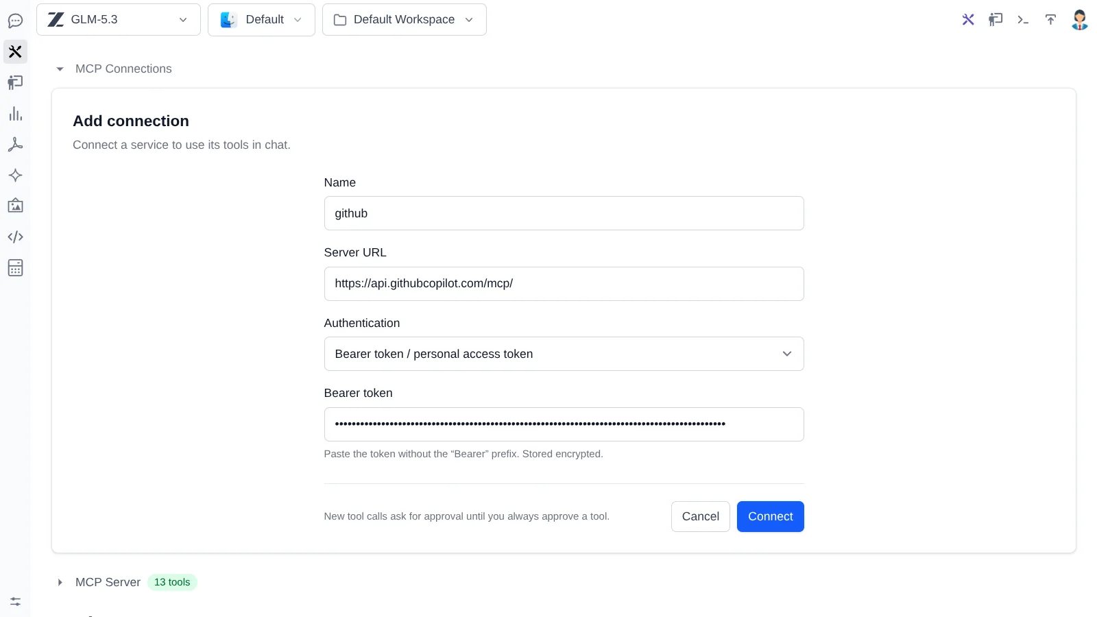 Connect GitHub with a personal access token — Connect GitHub with a personal access token