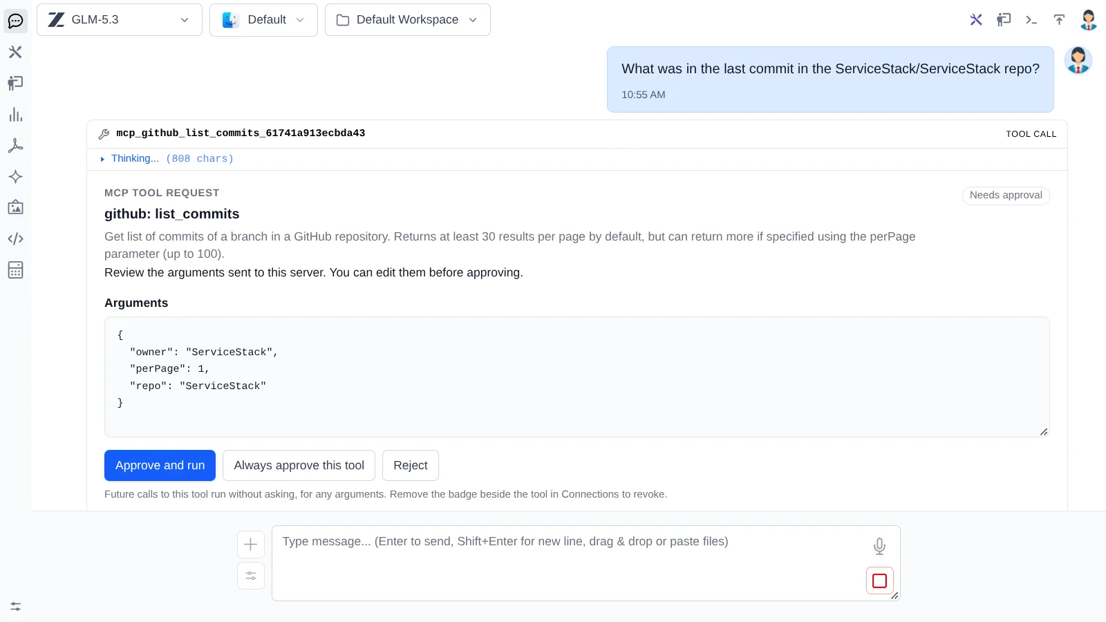 The remote call in chat — The remote call in chat