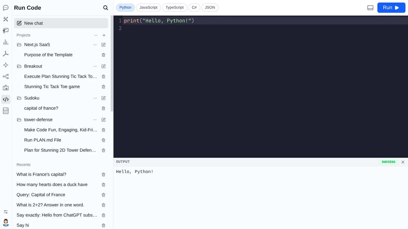 Python code