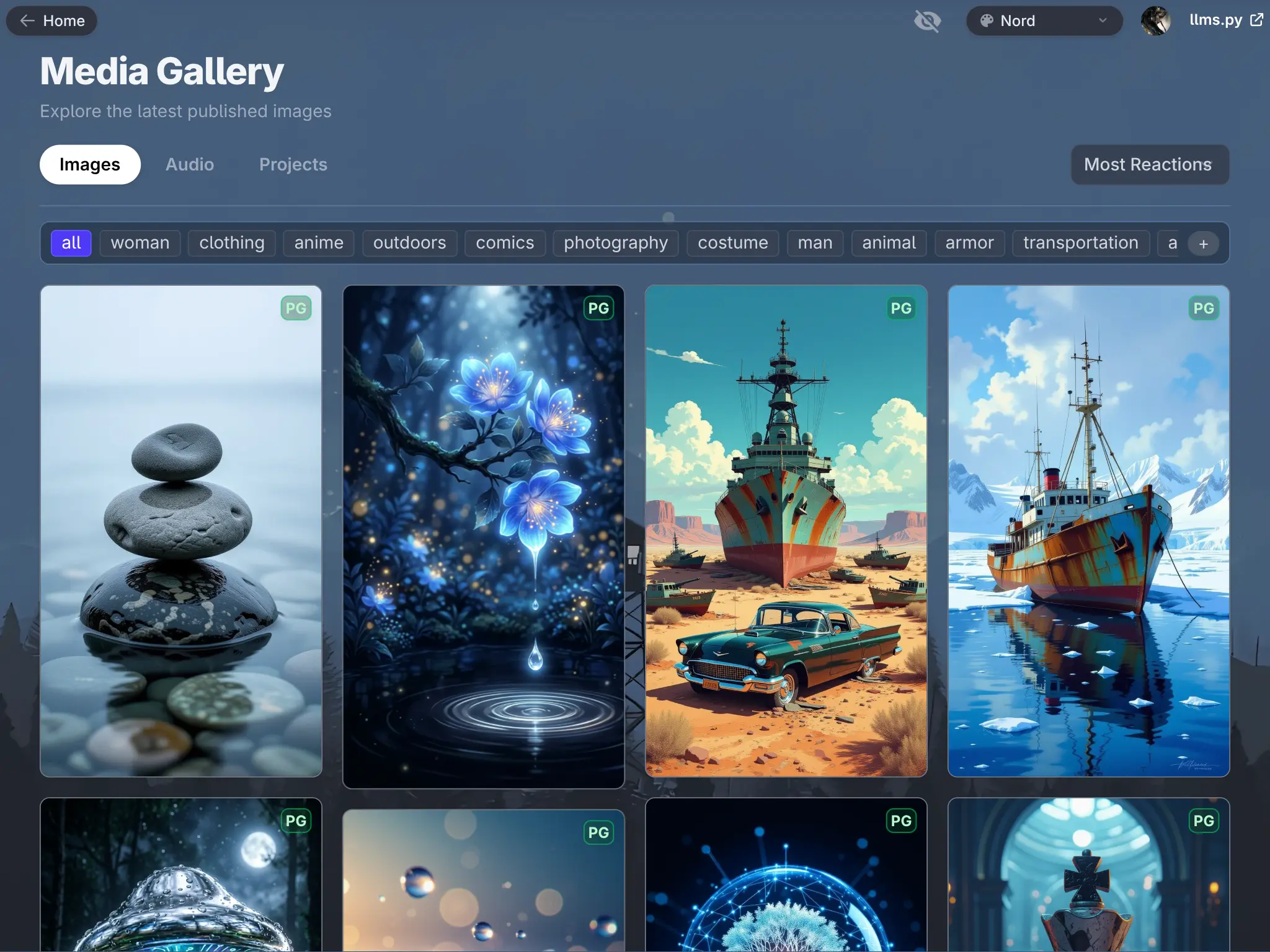ai.llmspy.org Showcase - Images