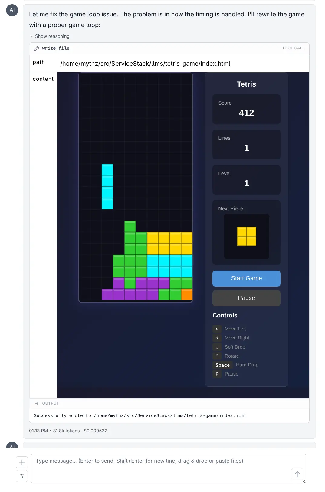 Interactive HTML results from MCP tools